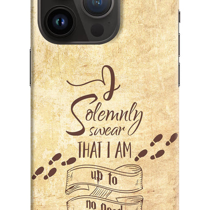 I Solemnly swear that i up to no good iPhone 14 Pro Hard Case Back Cover by Casekaro