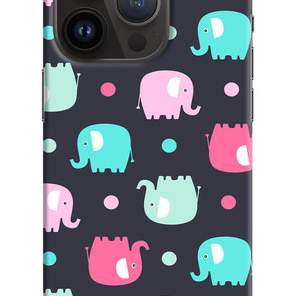 Elephants iPhone 14 Pro Hard Case Back Cover by Casekaro
