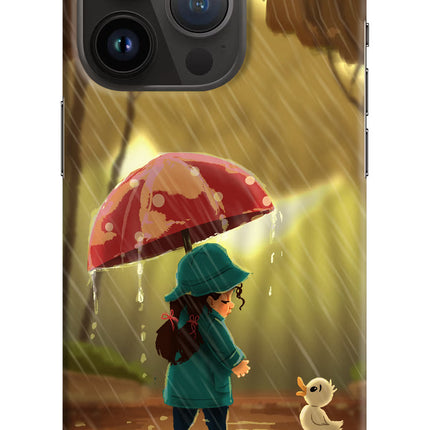Rainy Day iPhone 14 Pro Hard Case Back Cover by Casekaro