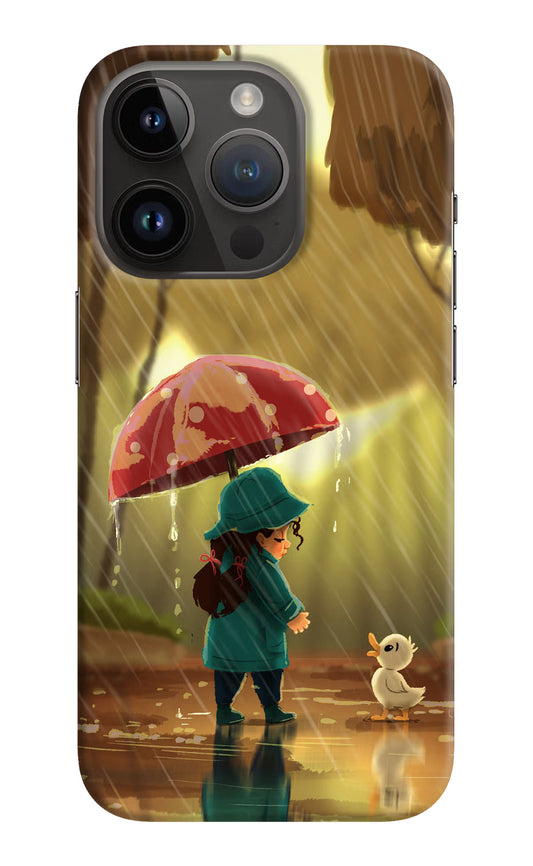Rainy Day iPhone 14 Pro Hard Case Back Cover by Casekaro