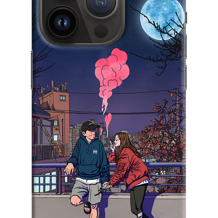 Chilling Couple iPhone 14 Pro Hard Case Back Cover by Casekaro