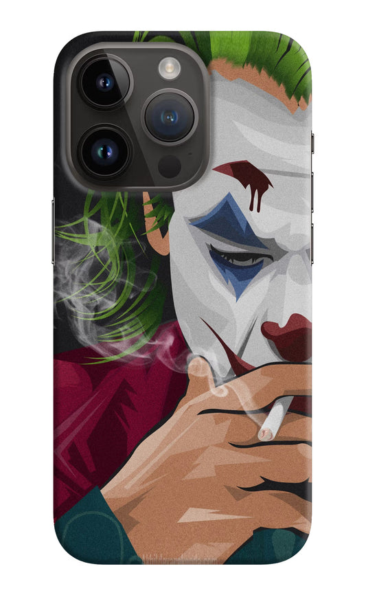 Joker Smoking iPhone 14 Pro Hard Case Back Cover by Casekaro