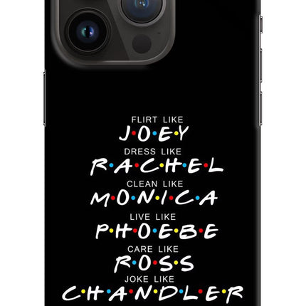 FRIENDS Character iPhone 14 Pro Hard Case Back Cover by Casekaro