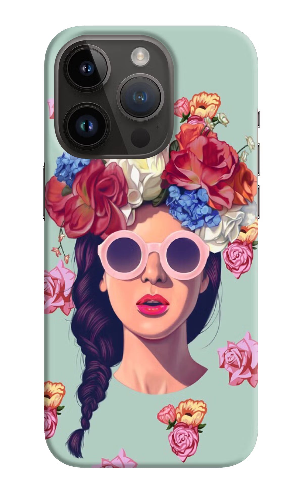 Pretty Girl iPhone 14 Pro Hard Case Back Cover by Casekaro
