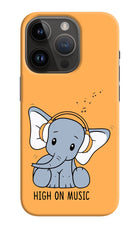 High On Music iPhone 14 Pro Hard Case Back Cover by Casekaro