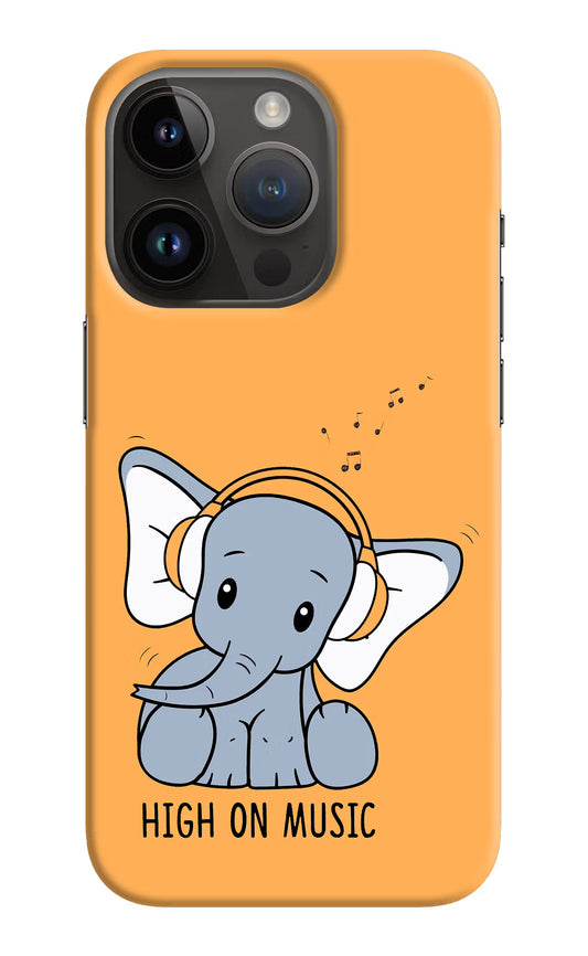 High On Music iPhone 14 Pro Hard Case Back Cover by Casekaro
