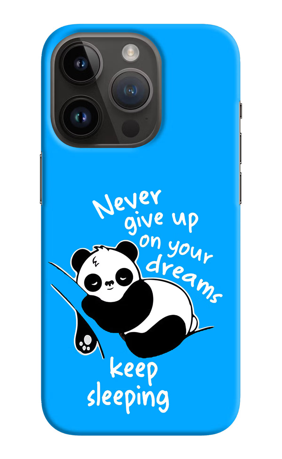 Keep Sleeping iPhone 14 Pro Back Cover, Hard case