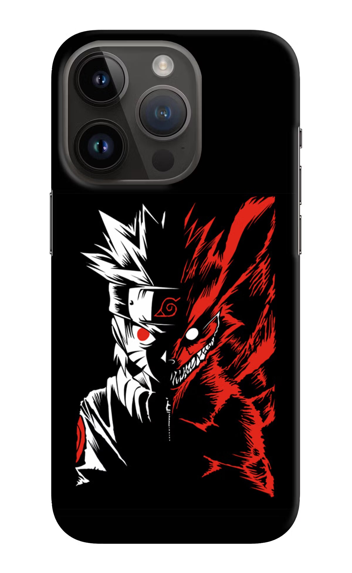 Naruto Two Face iPhone 14 Pro Hard Case Back Cover by Casekaro