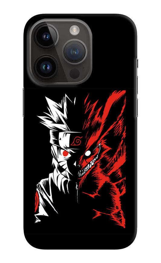 Naruto Two Face iPhone 14 Pro Hard Case Back Cover by Casekaro