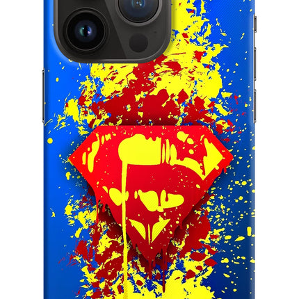 Superman logo iPhone 14 Pro Hard Case Back Cover by Casekaro
