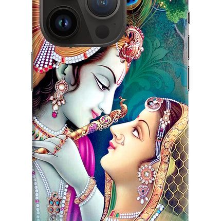 Lord Radha Krishna iPhone 14 Pro Hard Case Back Cover by Casekaro