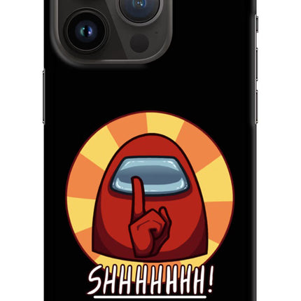 Among Us Shhh! iPhone 14 Pro Hard Case Back Cover by Casekaro