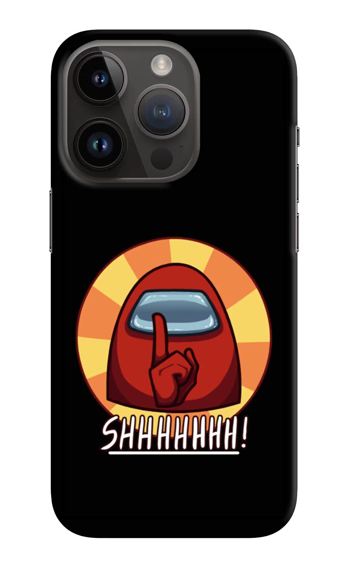 Among Us Shhh! iPhone 14 Pro Hard Case Back Cover by Casekaro