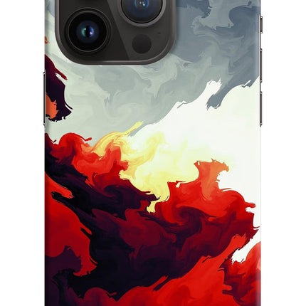 Fire Cloud iPhone 14 Pro Hard Case Back Cover by Casekaro