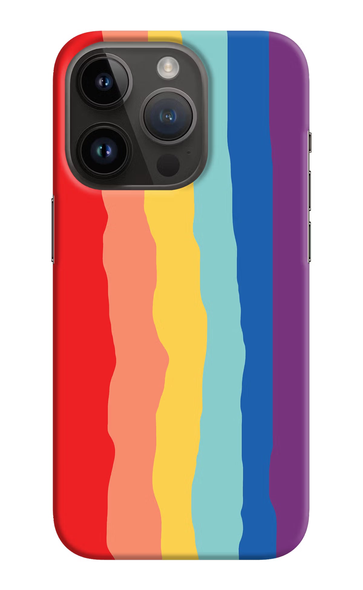 Rainbow iPhone 14 Pro Hard Case Back Cover by Casekaro