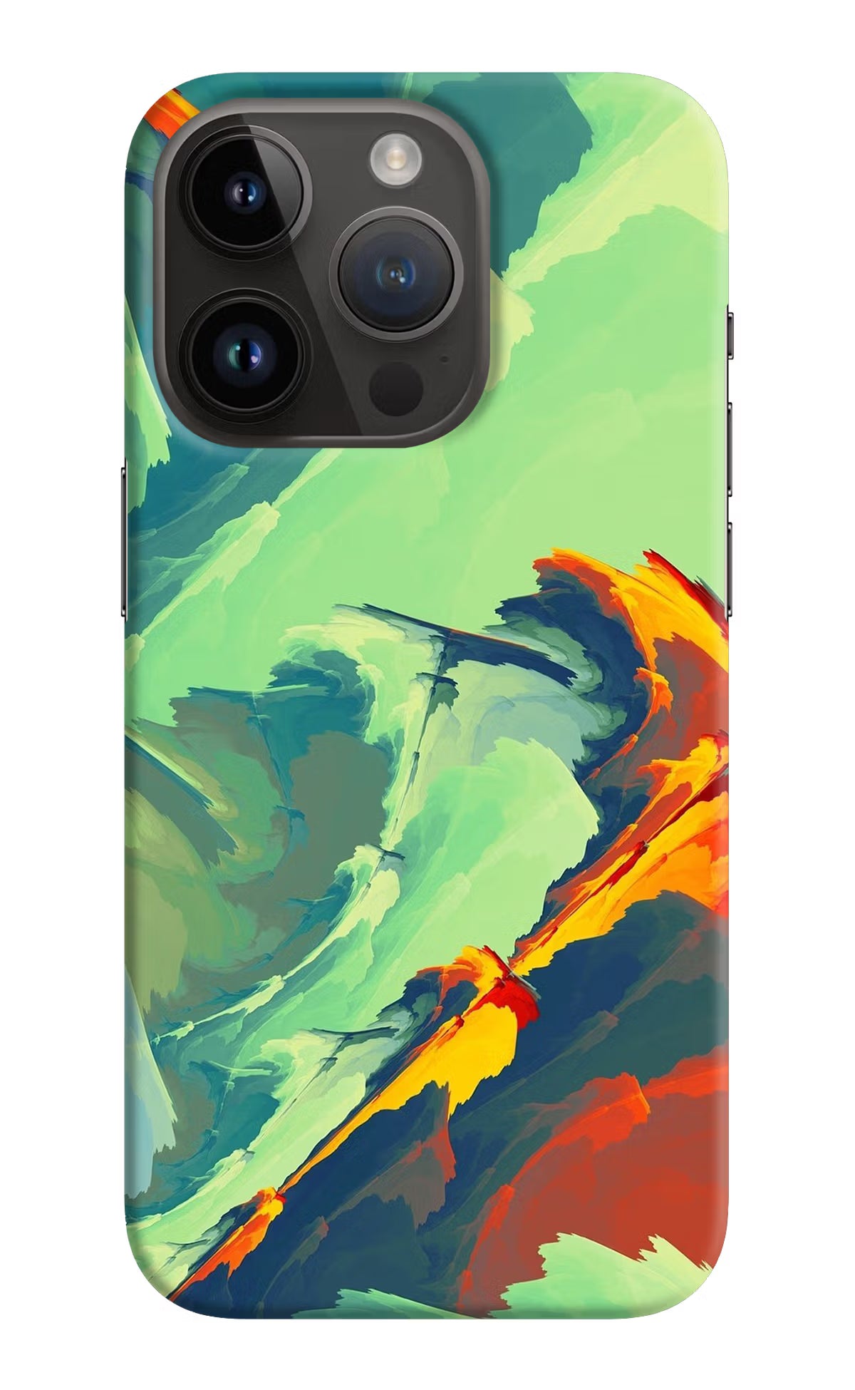 Paint Art iPhone 14 Pro Hard Case Back Cover by Casekaro