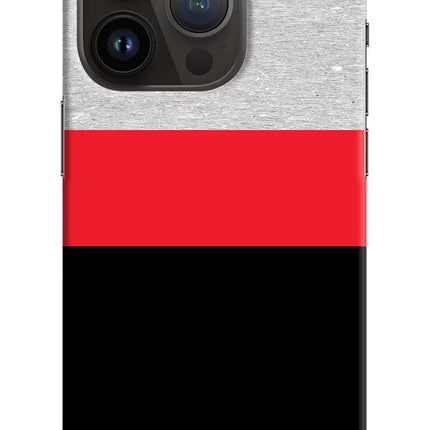 Tri Color Pattern iPhone 14 Pro Hard Case Back Cover by Casekaro