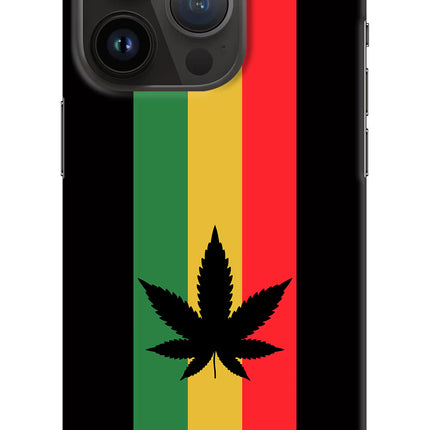 Weed Flag iPhone 14 Pro Hard Case Back Cover by Casekaro