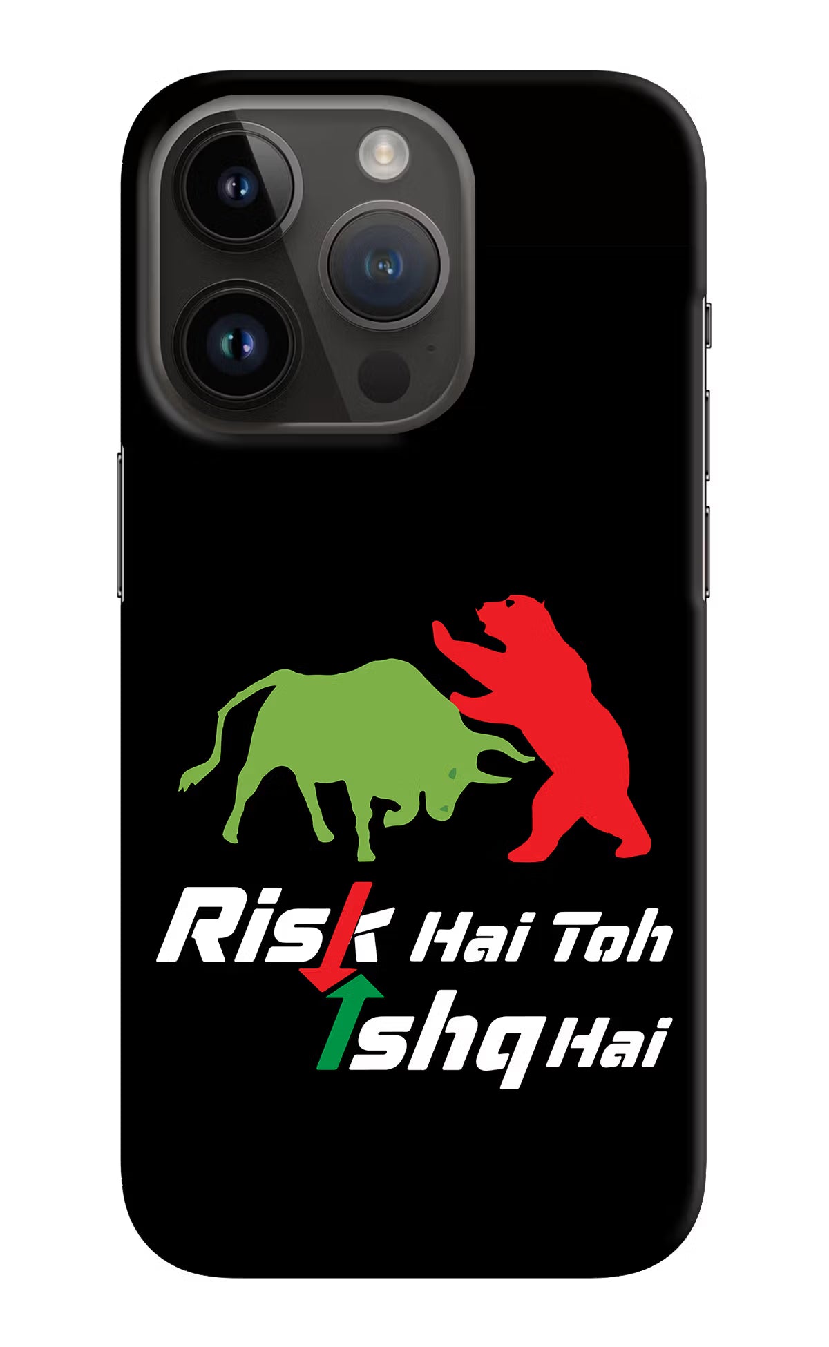Risk Hai Toh Ishq Hai iPhone 14 Pro Hard Case Back Cover by Casekaro