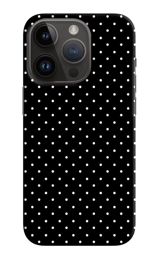 White Dots iPhone 14 Pro Hard Case Back Cover by Casekaro