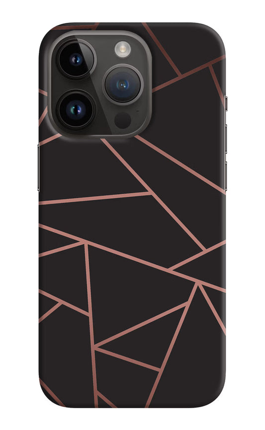 Geometric Pattern iPhone 14 Pro Hard Case Back Cover by Casekaro