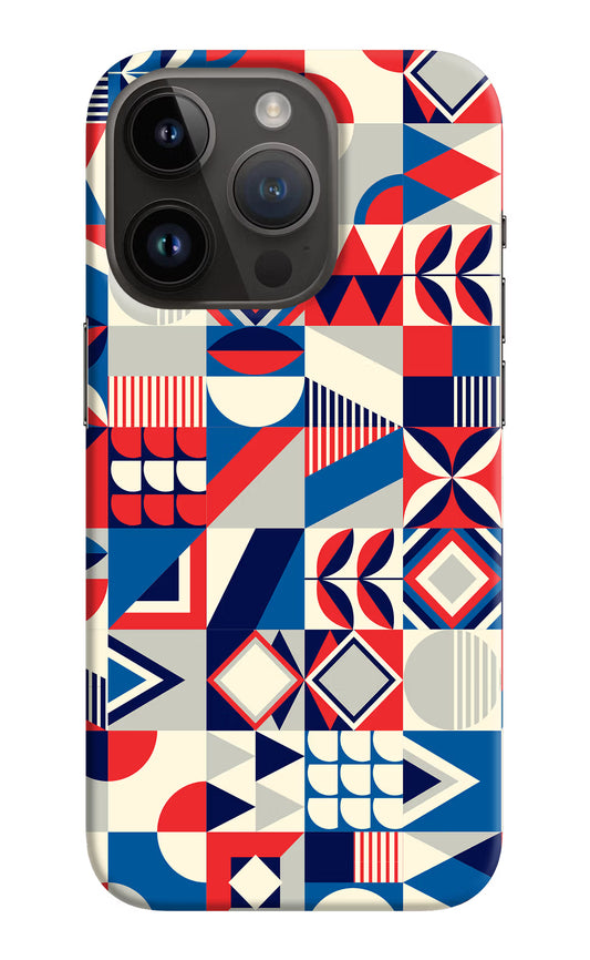 Colorful Pattern iPhone 14 Pro Hard Case Back Cover by Casekaro