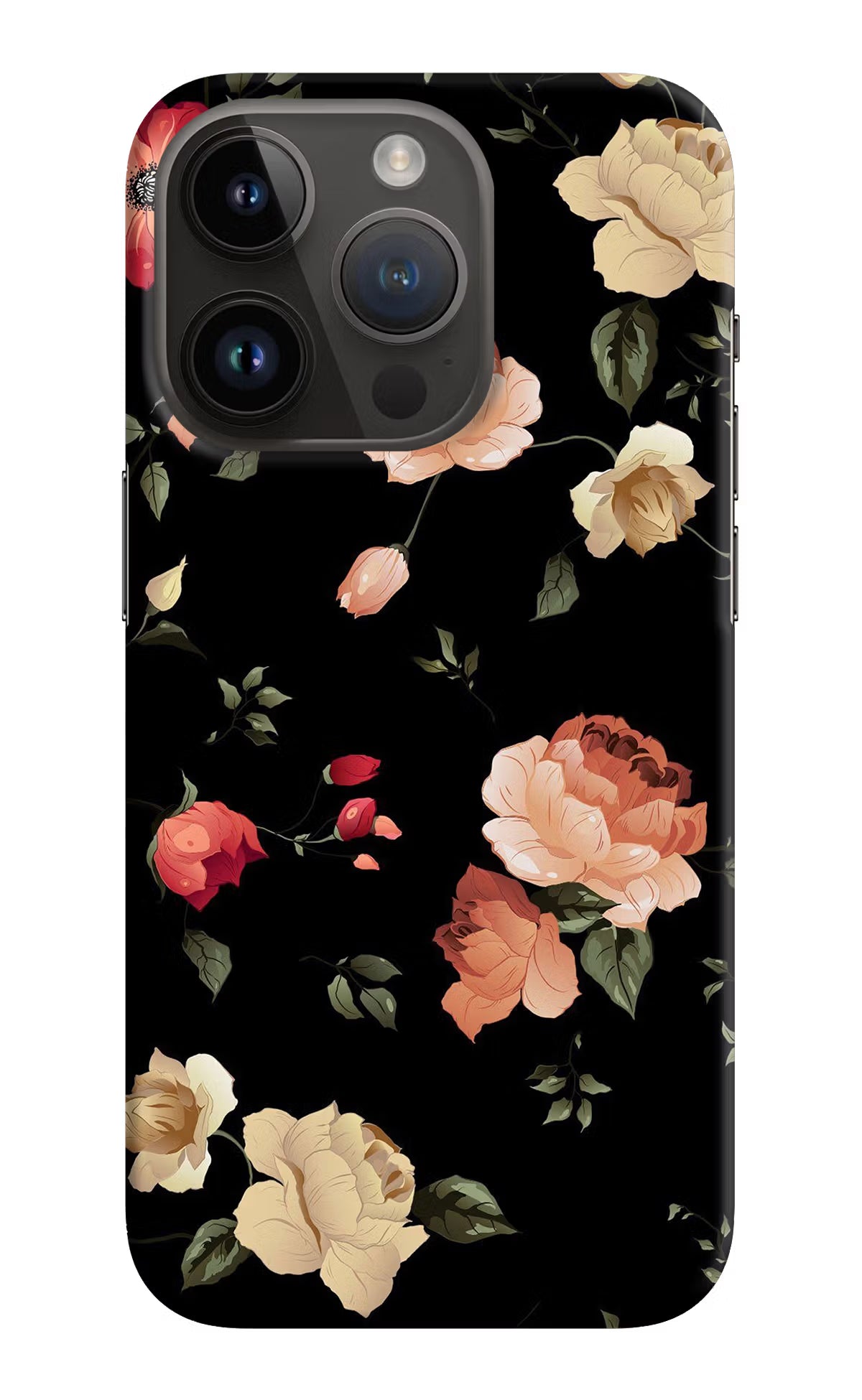 Flowers iPhone 14 Pro Hard Case Back Cover by Casekaro