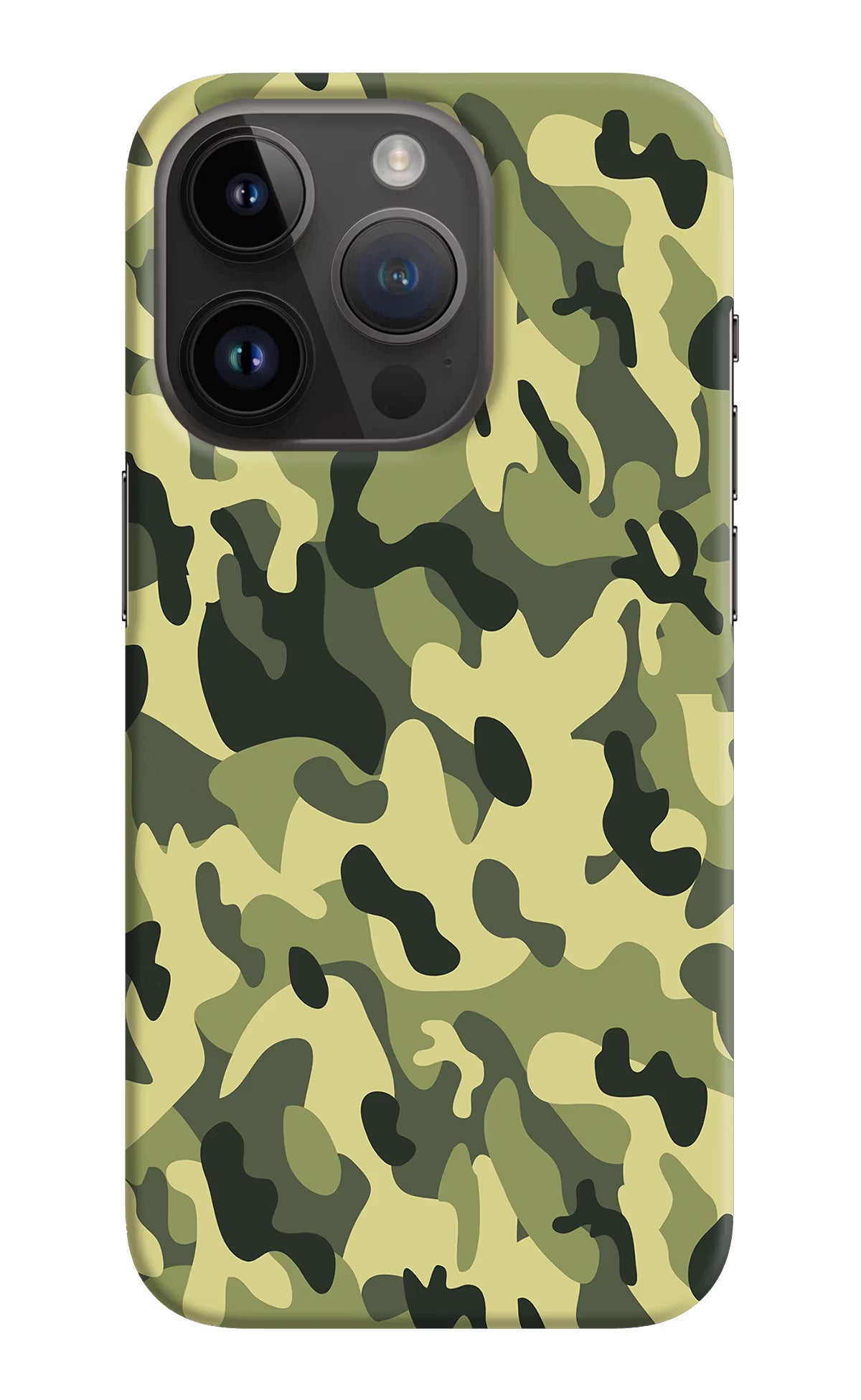 Camouflage iPhone 14 Pro Hard Case Back Cover by Casekaro