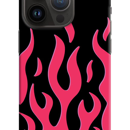 Fire Flames iPhone 14 Pro Hard Case Back Cover by Casekaro