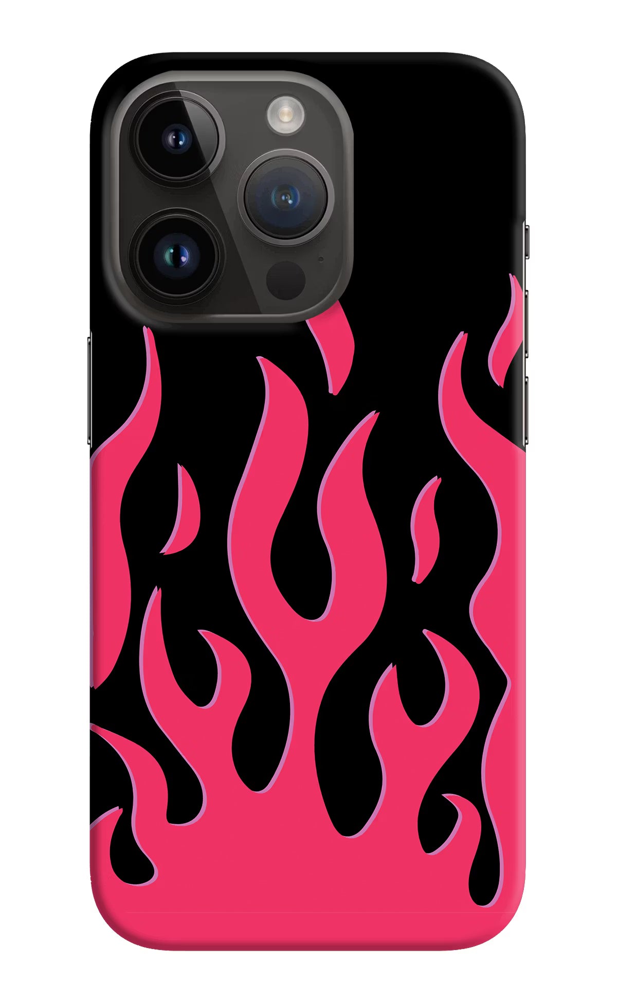 Fire Flames iPhone 14 Pro Hard Case Back Cover by Casekaro