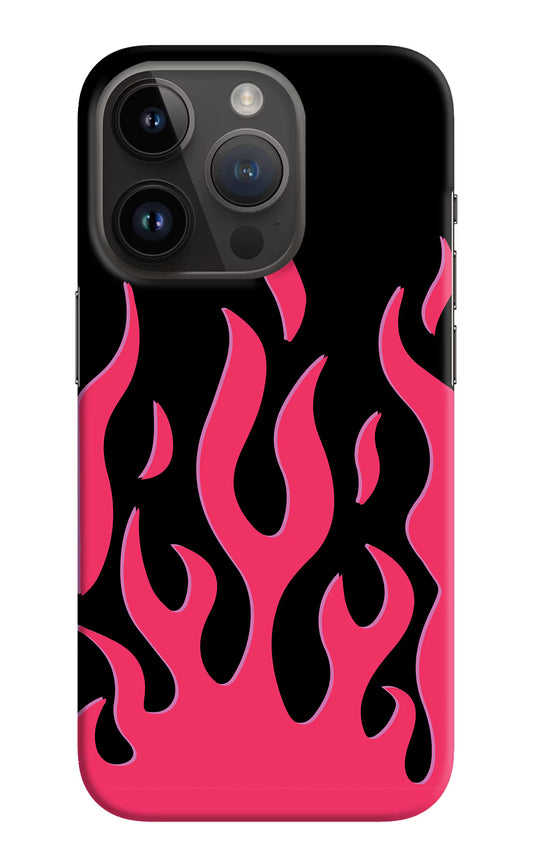 Fire Flames iPhone 14 Pro Hard Case Back Cover by Casekaro
