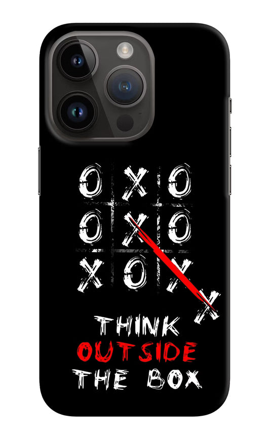 Think out of the BOX iPhone 14 Pro Hard Case Back Cover by Casekaro