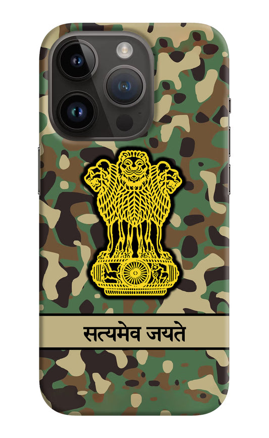 Satyamev Jayate Army iPhone 14 Pro Hard Case Back Cover by Casekaro