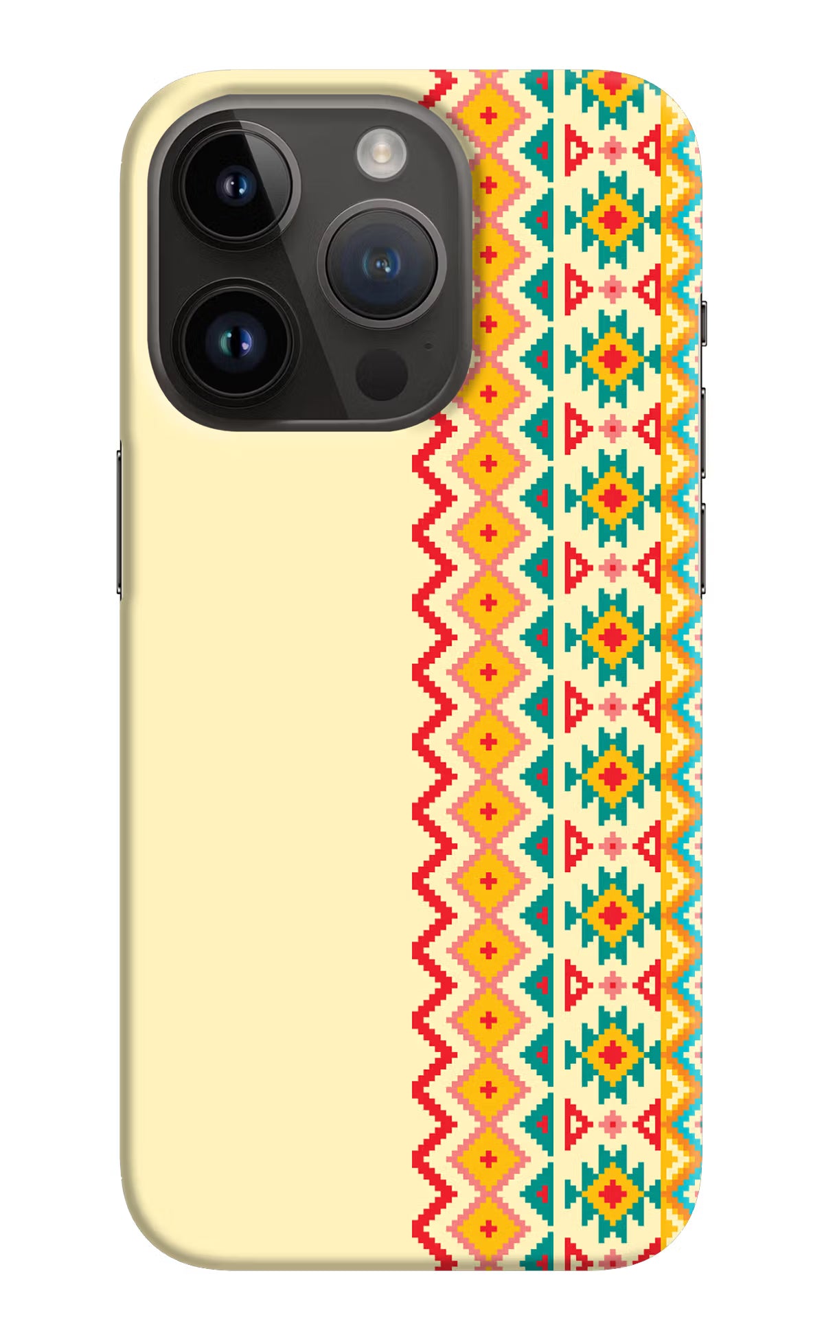 Ethnic Seamless iPhone 14 Pro Hard Case Back Cover by Casekaro