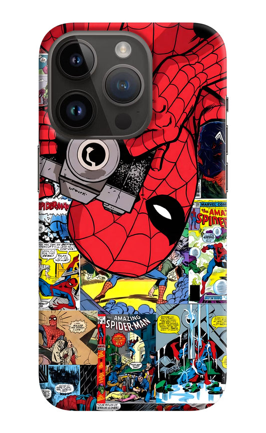 Spider Man iPhone 14 Pro Hard Case Back Cover by Casekaro