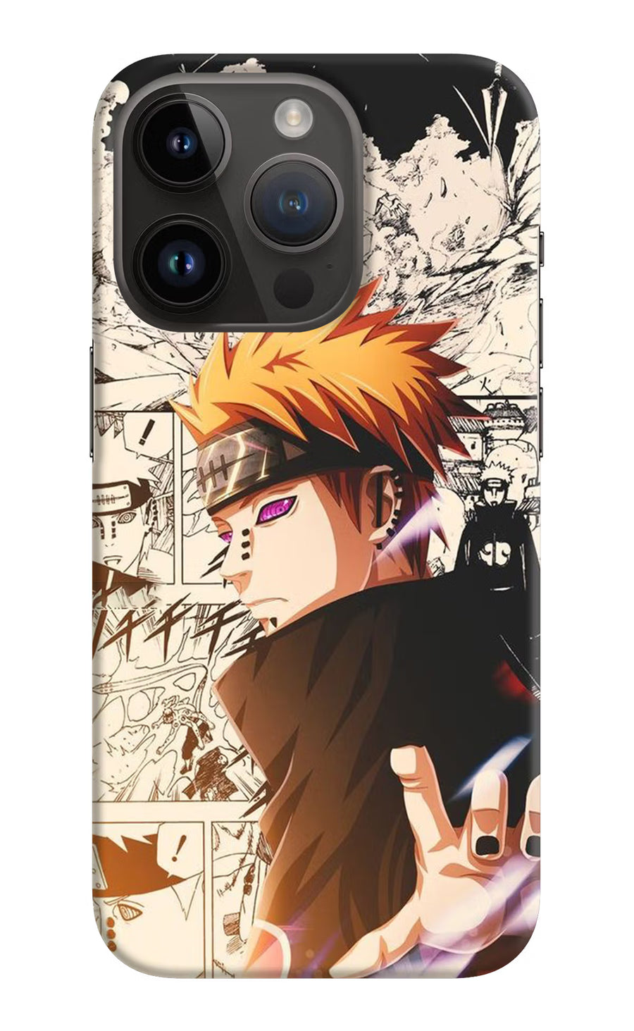 Pain Anime iPhone 14 Pro Back Cover, Hard case