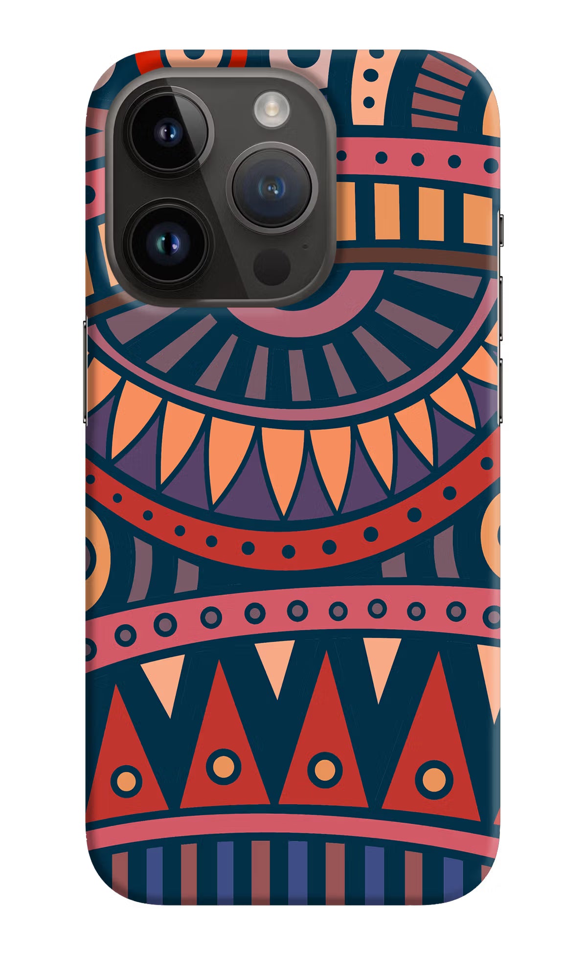 African Culture Design iPhone 14 Pro Hard Case Back Cover by Casekaro