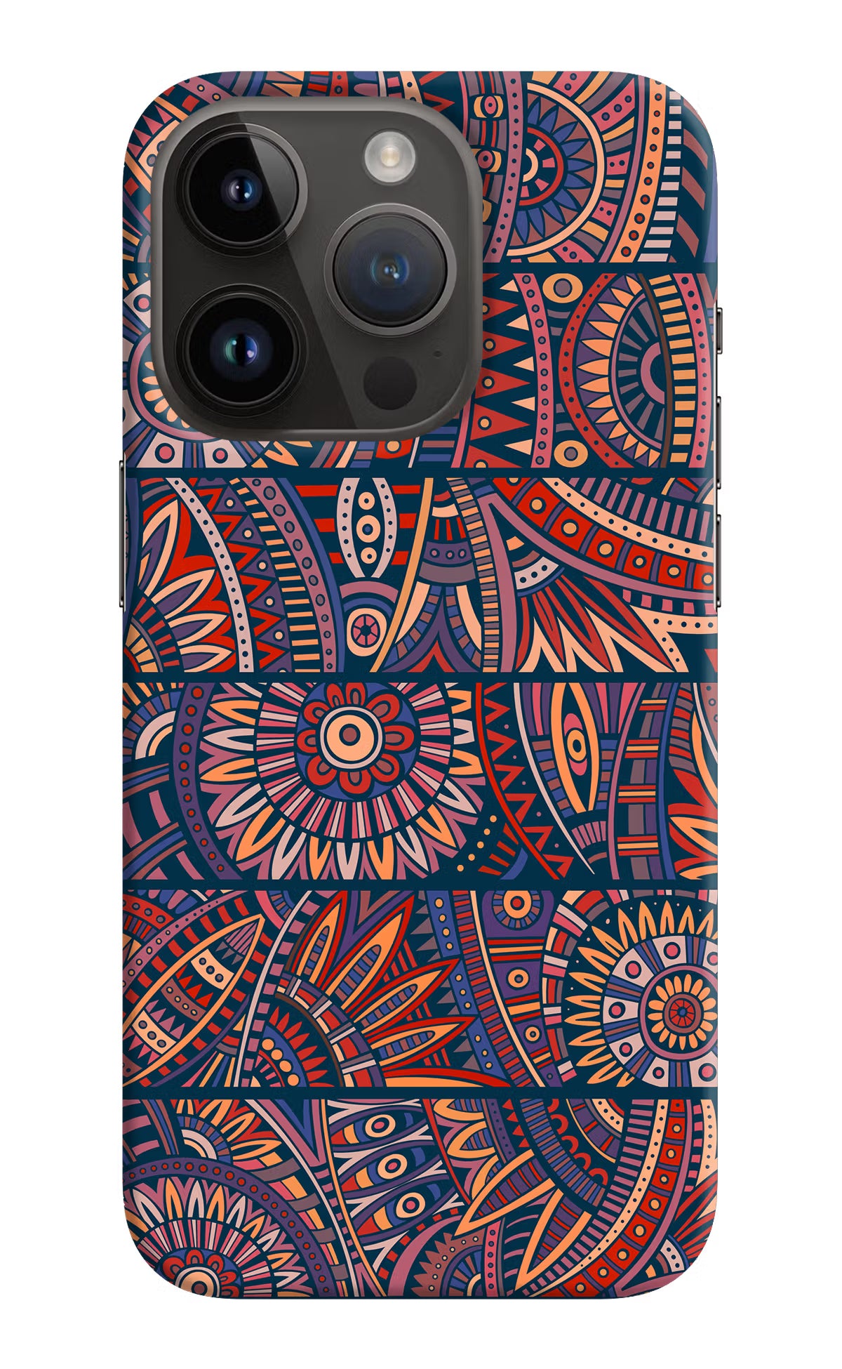African Culture Design iPhone 14 Pro Hard Case Back Cover by Casekaro
