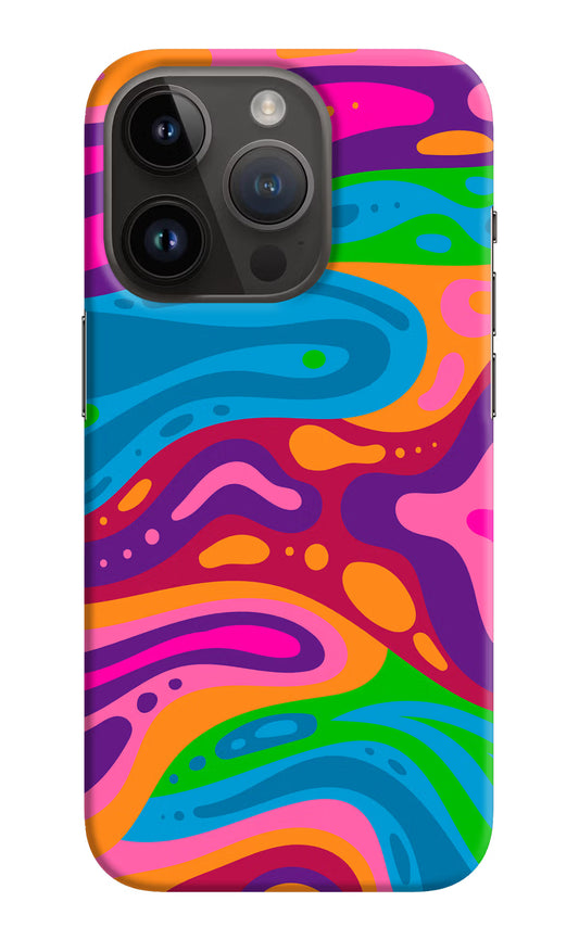 Trippy Pattern iPhone 14 Pro Hard Case Back Cover by Casekaro