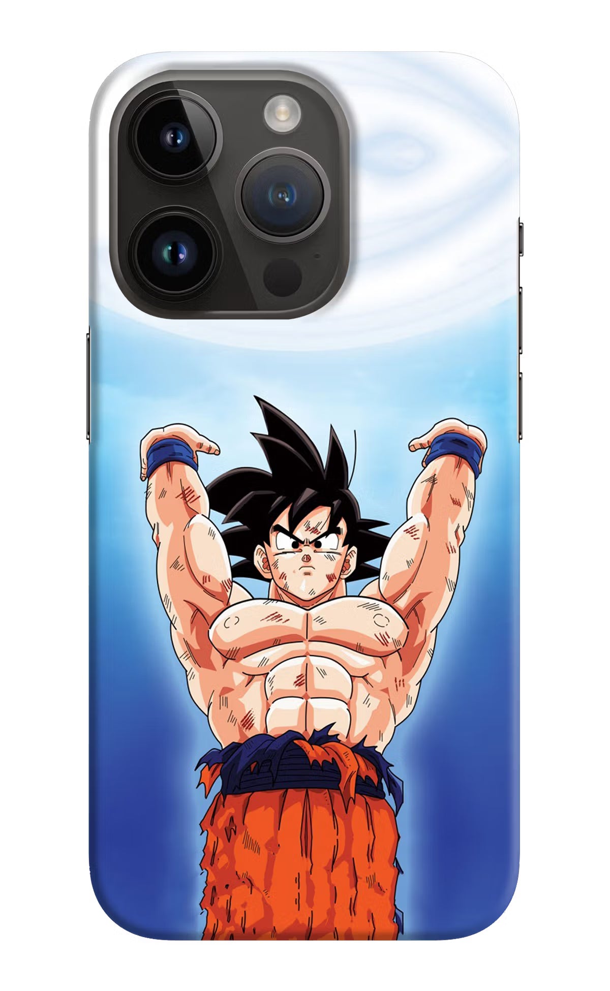 Goku Power iPhone 14 Pro Hard Case Back Cover by Casekaro