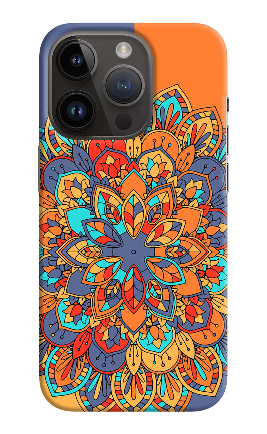 Color Mandala iPhone 14 Pro Hard Case Back Cover by Casekaro