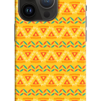 Tribal Pattern iPhone 14 Pro Hard Case Back Cover by Casekaro