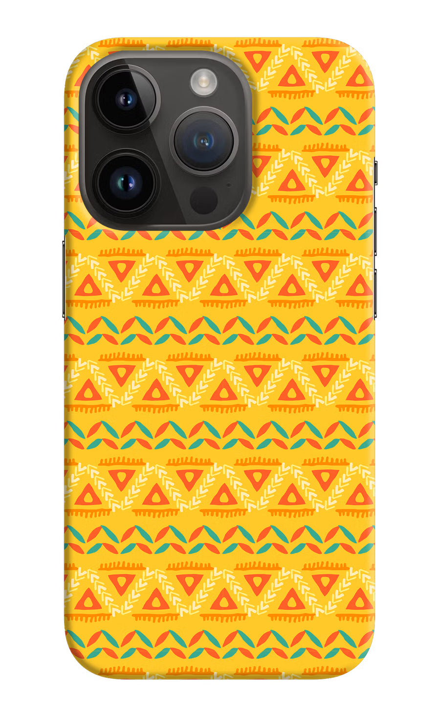 Tribal Pattern iPhone 14 Pro Back Cover, Hard case