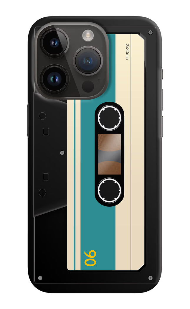 Cassette iPhone 14 Pro Hard Case Back Cover by Casekaro