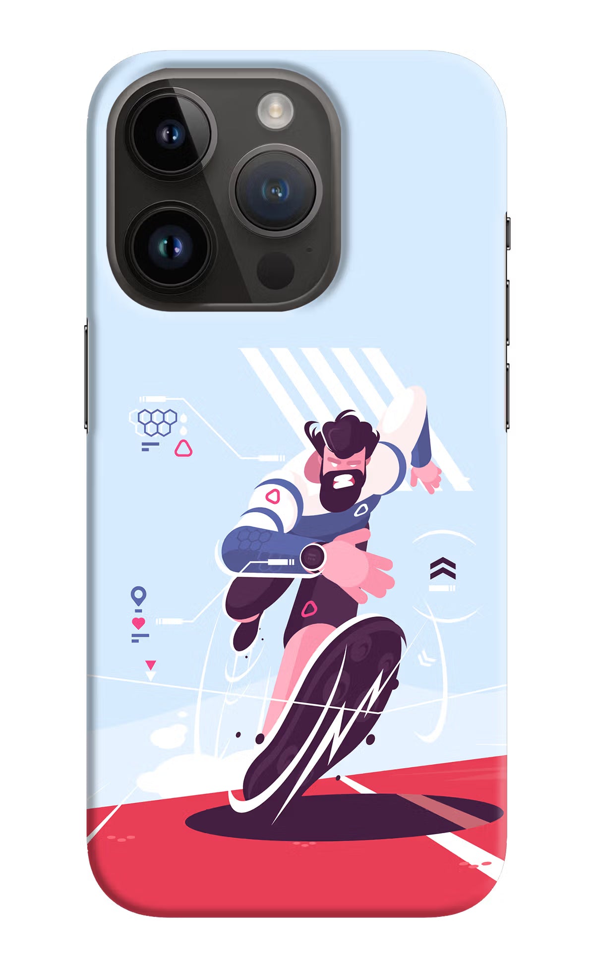 Run Pro iPhone 14 Pro Hard Case Back Cover by Casekaro