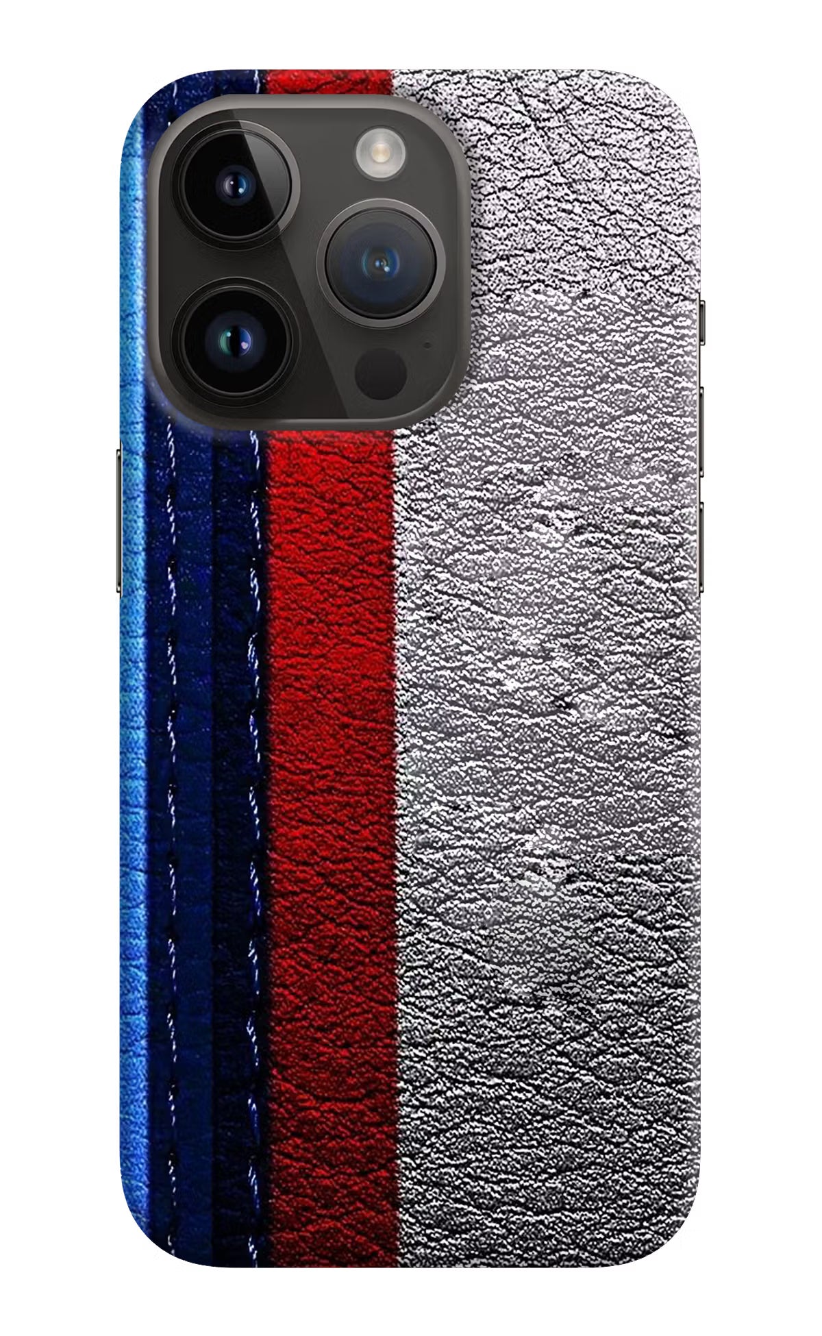 BMW Stripes iPhone 14 Pro Hard Case Back Cover by Casekaro