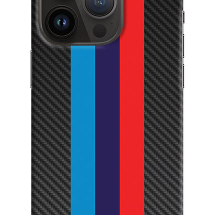 BMW Stripes Pattern iPhone 14 Pro Hard Case Back Cover by Casekaro