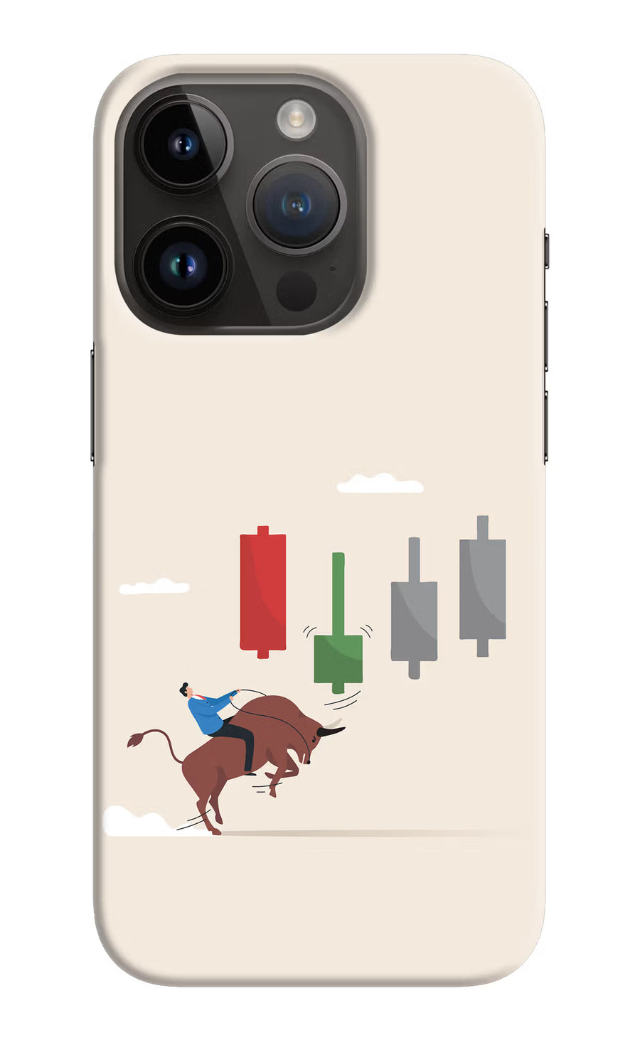 Bull Trading Momentum iPhone 14 Pro Back Cover, Hard case