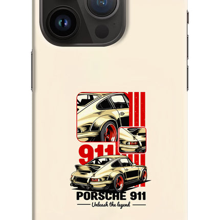 Classic Porsche 911 iPhone 14 Pro Hard Case Back Cover by Casekaro