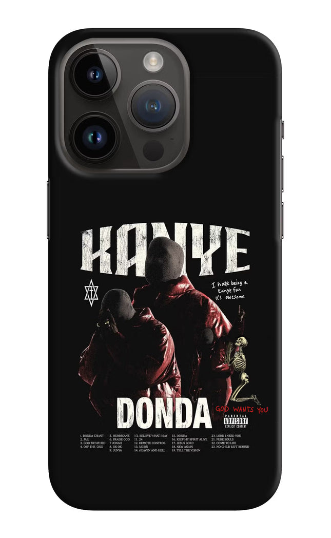 Donda Kanye West iPhone 14 Pro Hard Case Back Cover by Casekaro